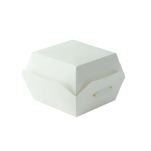 A white burger box for sliders