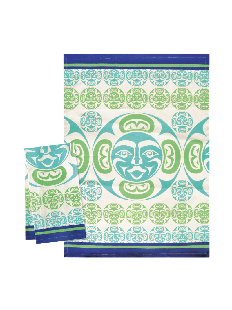 Printed Tea Towel - Moon