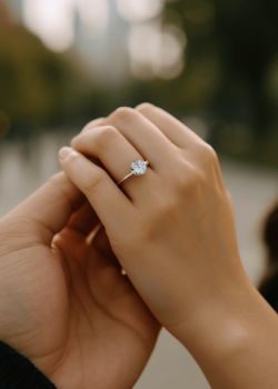 proposal ideas engagement ring closeup