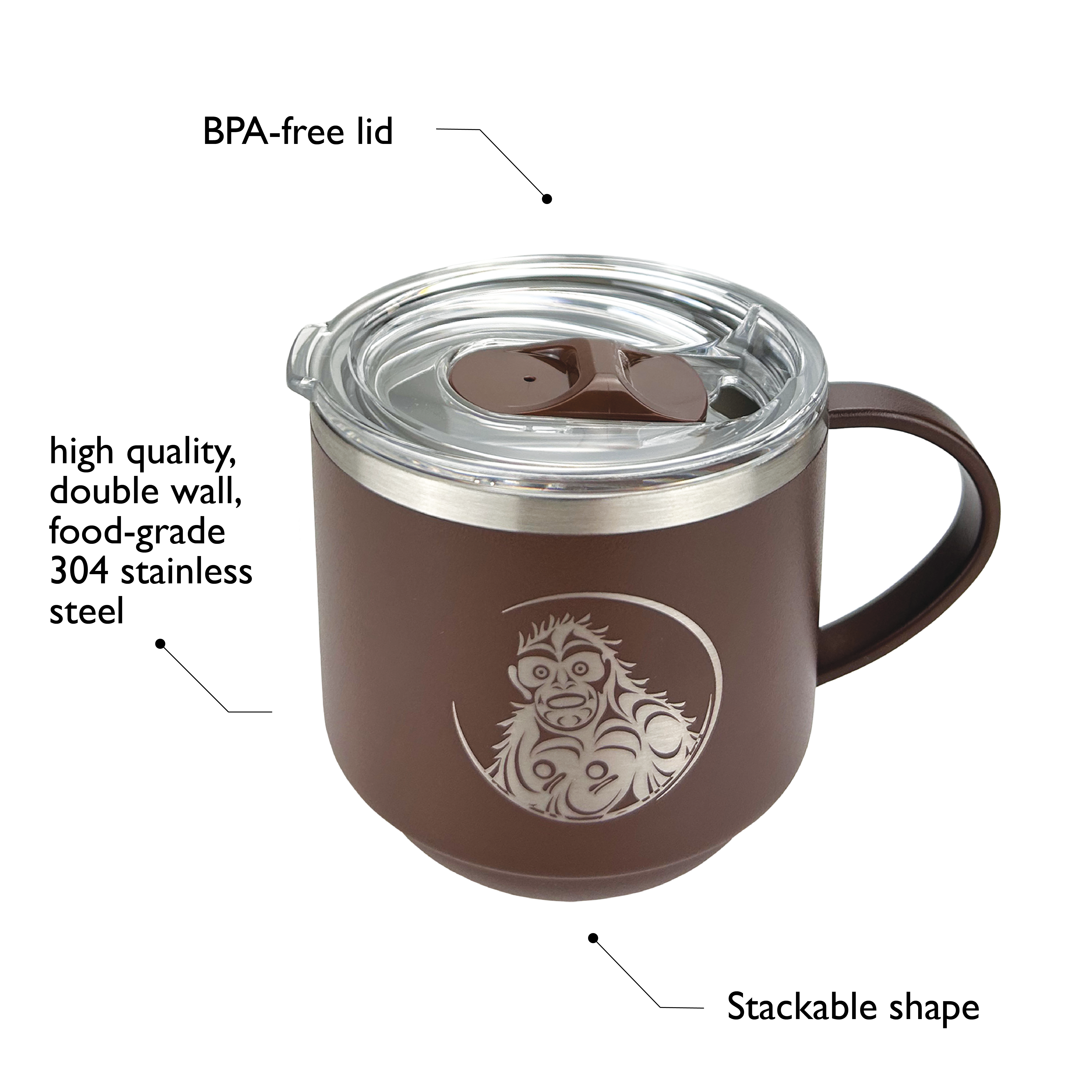 Stackable Travel Mug 11oz diagram