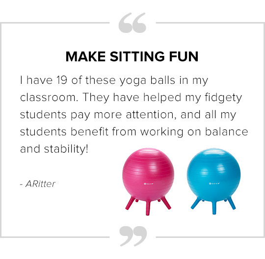 Active sitting is fun