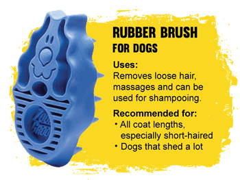 rubber brush for dogs