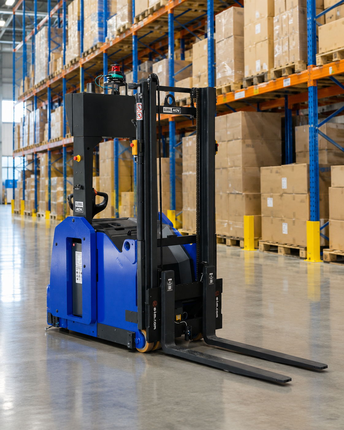 AGV in a warehouse