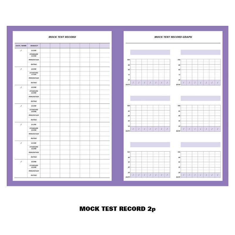 test record - Ardium Color point 128 days dateless study planner