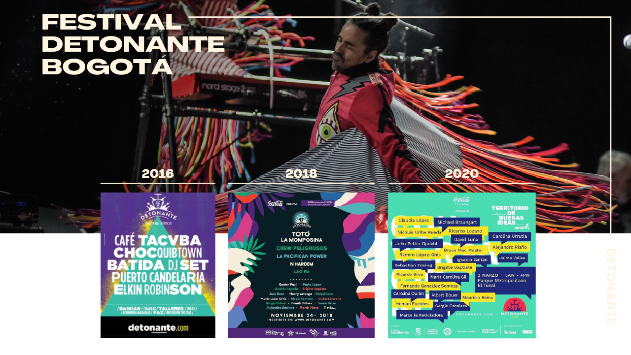 Festival Detonante Bogotá 2016 2018 2020