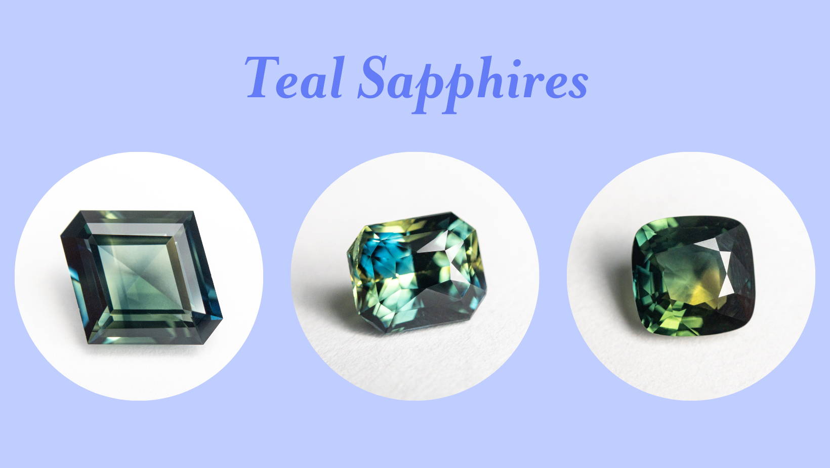 teal sapphires