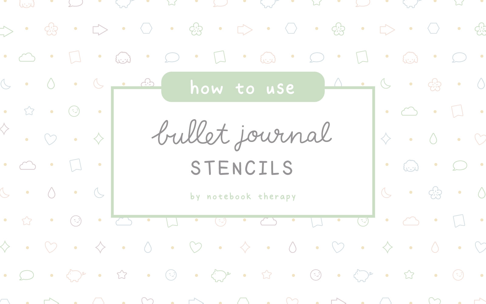 Bullet style Journal Stencil, Planner Stencil, Monthly Log Stencil, Small  Alphabet Stencil (Monthly Log)