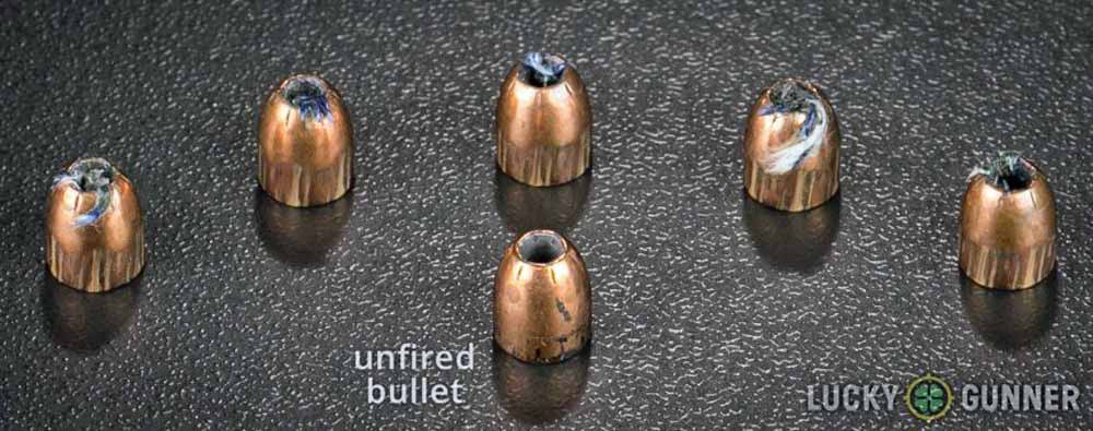 Remington 88 gr HTP 380 Auto bullet expansion