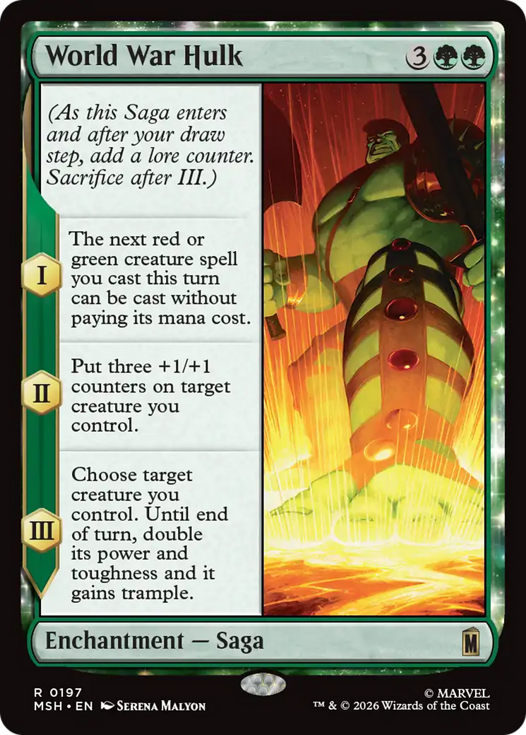 MTG World War Hulk trading card.