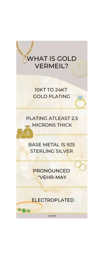 What is Gold Vermeil infographic