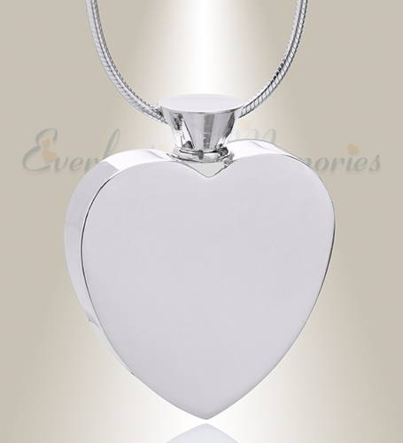 Finrezio Stainless Steel Urn Necklaces for Women Men Cremation Pendant Necklace for Memorial Ashes Jewelry Keepsakes with Cubic Zirconia