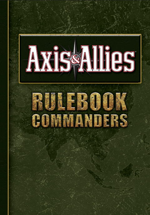 Cover of the Axis & Allies rulebook titled 
