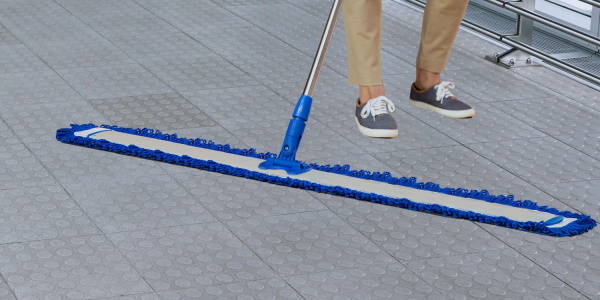 36.8" Commercial Dust Mop, Large Flat Mop With 2 Microfiber Pads For Floor Cleaning, Cotton Mops With 51.6" Long Handle - Bed Bath & Beyond - 40930067