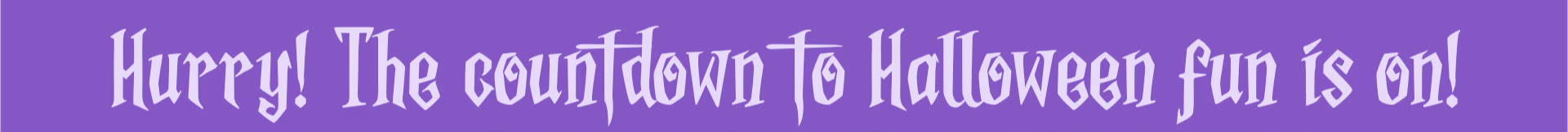 Text promoting a Halloween sale, ending April 30. Shop now!