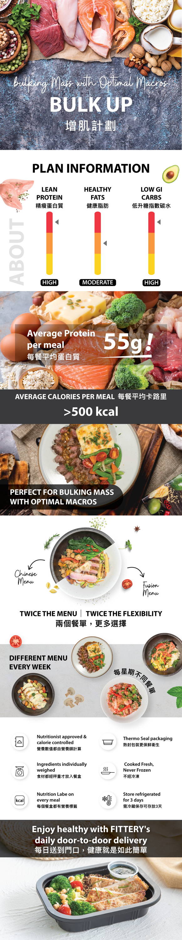 FITTERY Bulk Up Meal Plan - Perfect for bulking mass with optimal macros