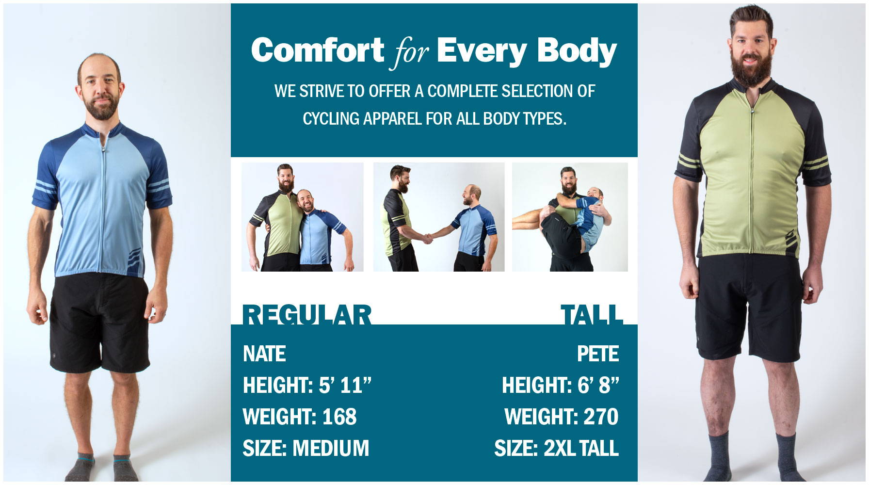 Big man vs regular size comparison
