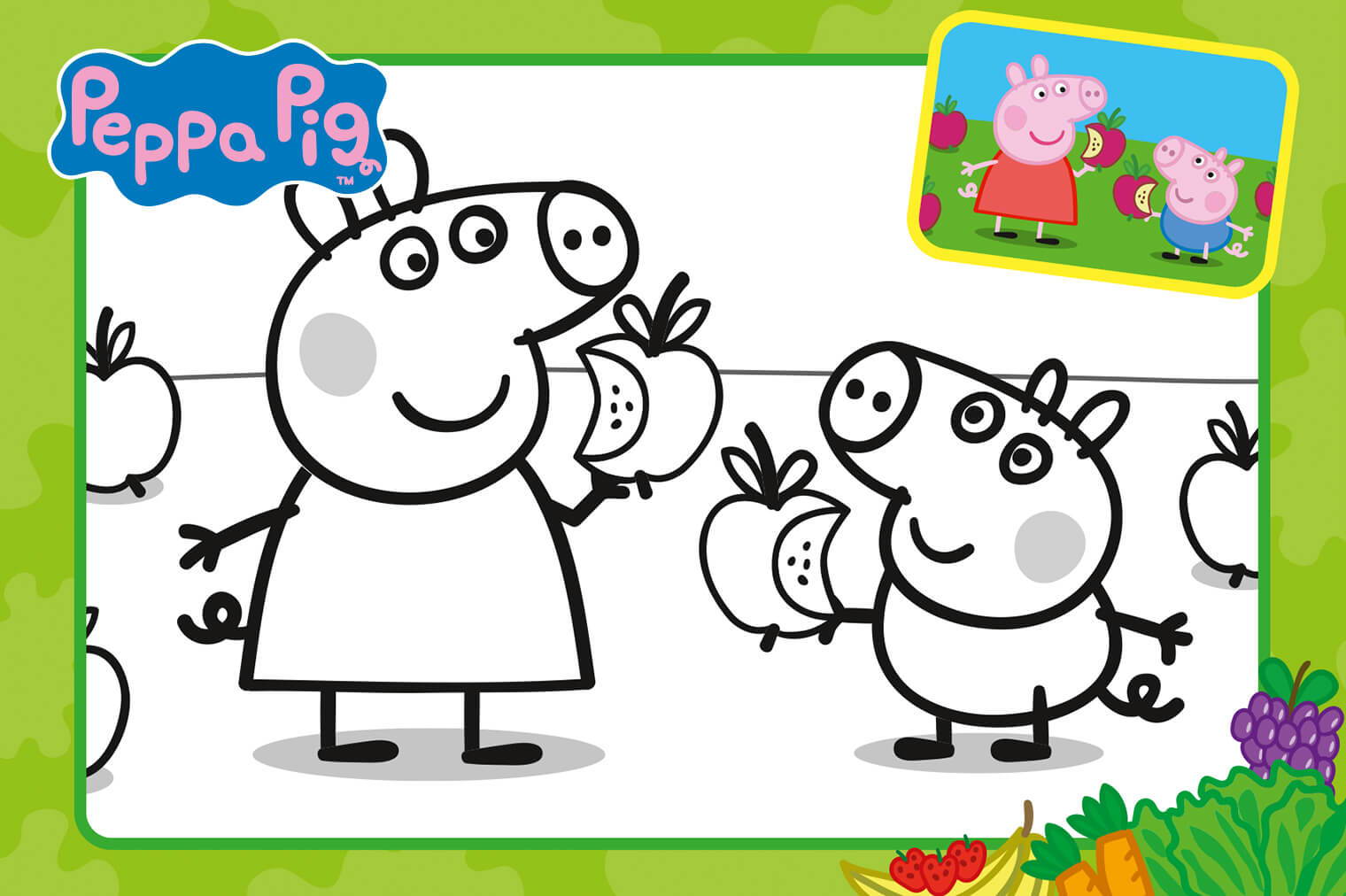 Colouring Fun Peppa Pig Activity Game