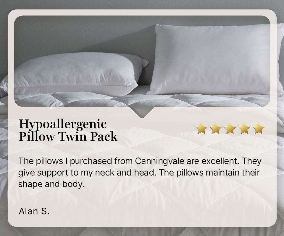 Hypoallergenic Pillow Twin Pack