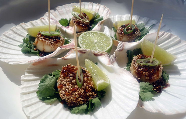 Asian Glazed Scallops