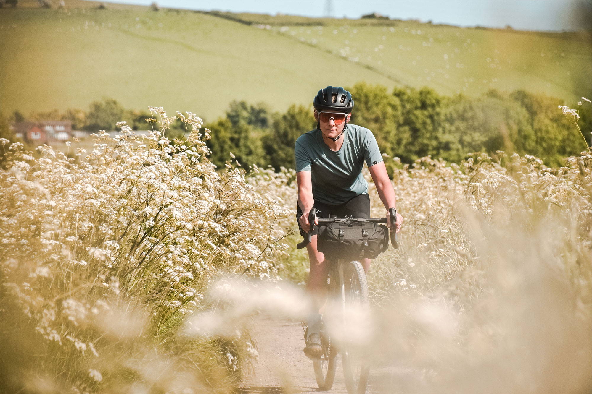 Claire riding the Cairn Rambler