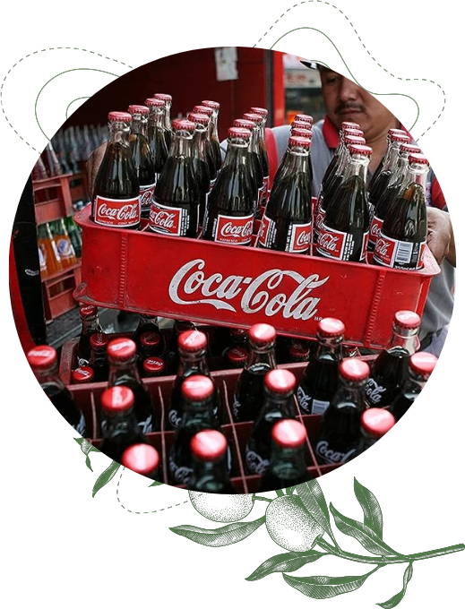 Delivery of Mexican Coca-Cola