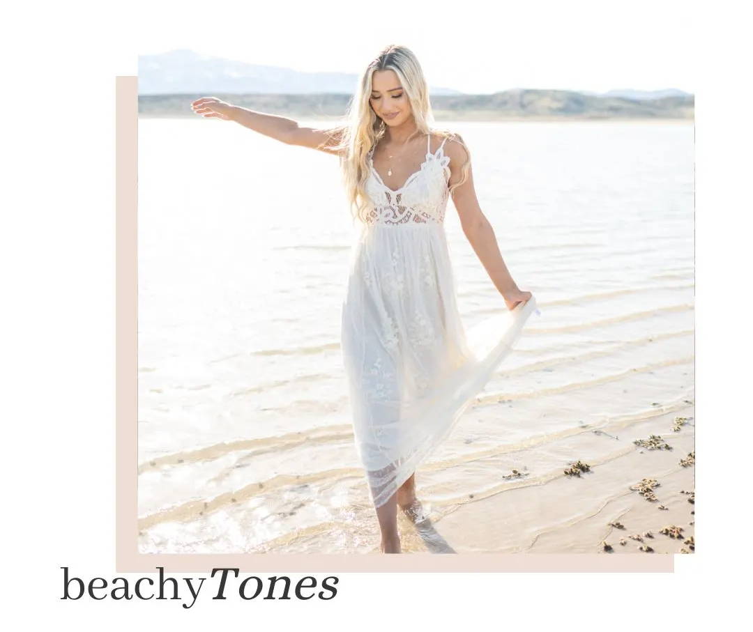 summer 2023 sundresses - beachy tones