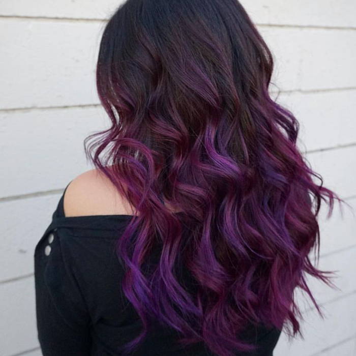Purple Ombre Hair Color Ideas