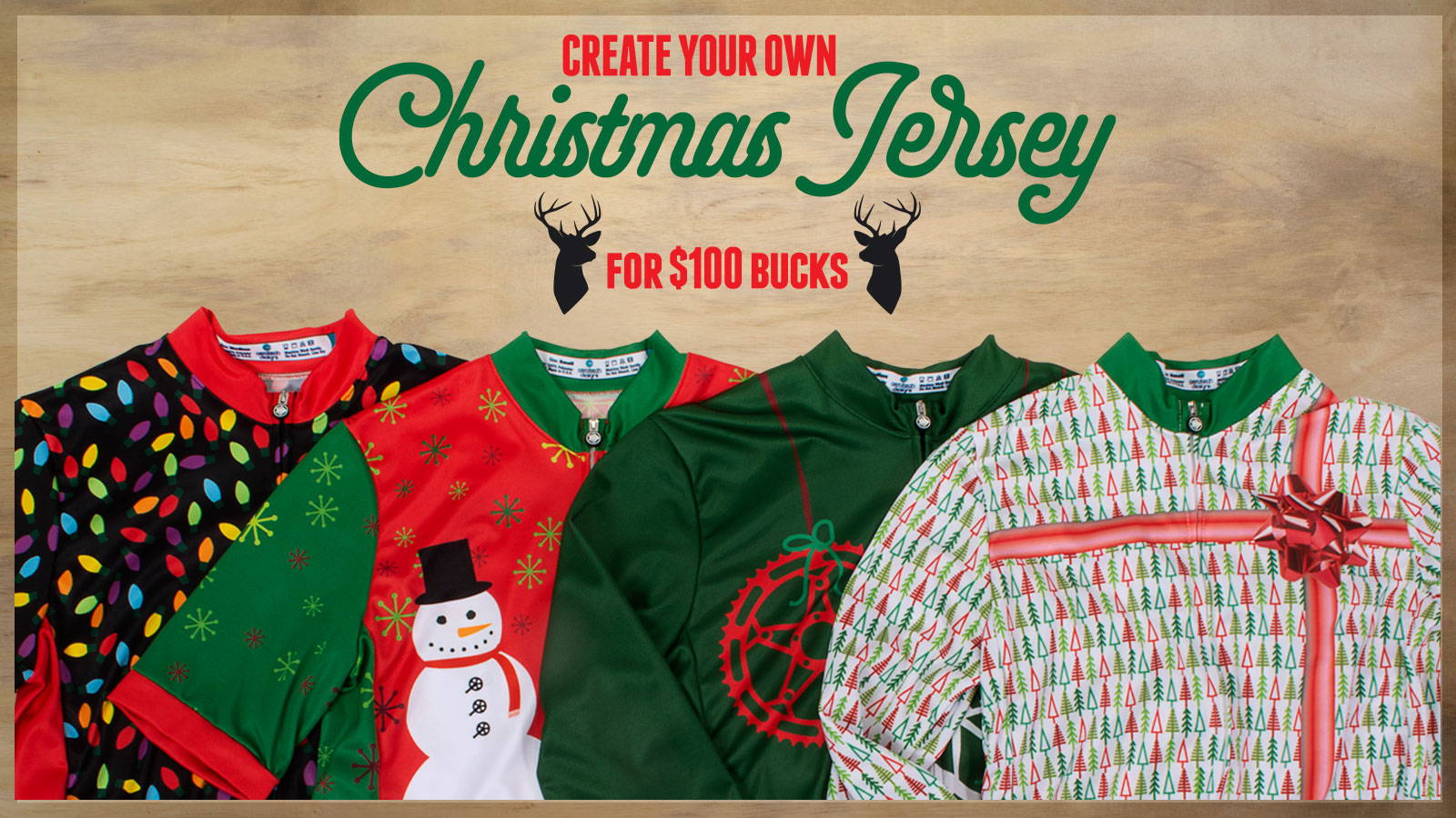 Create your own christmas jersey