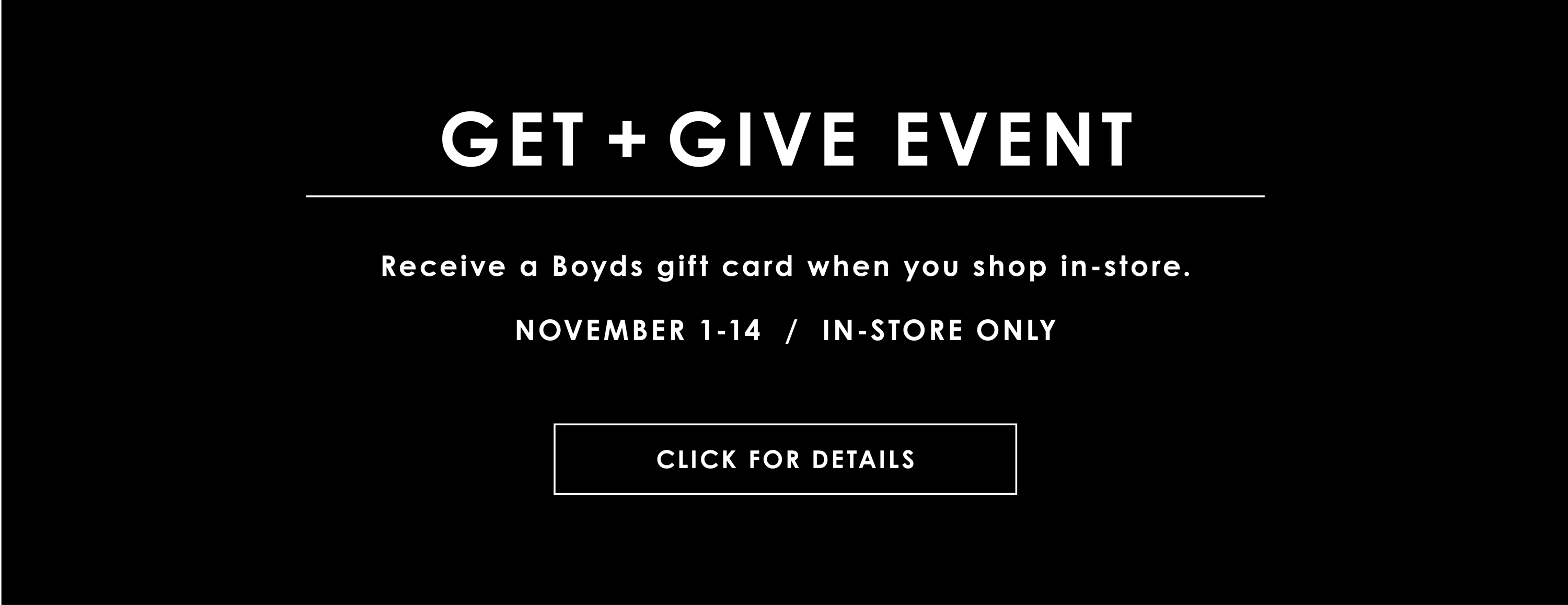 Get & Give Event