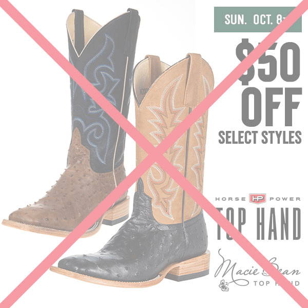 horsepower top hand cowboy boot sale macie bean top hand cowboy boot sale
