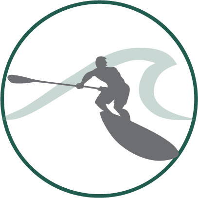 SUP surfing graphic
