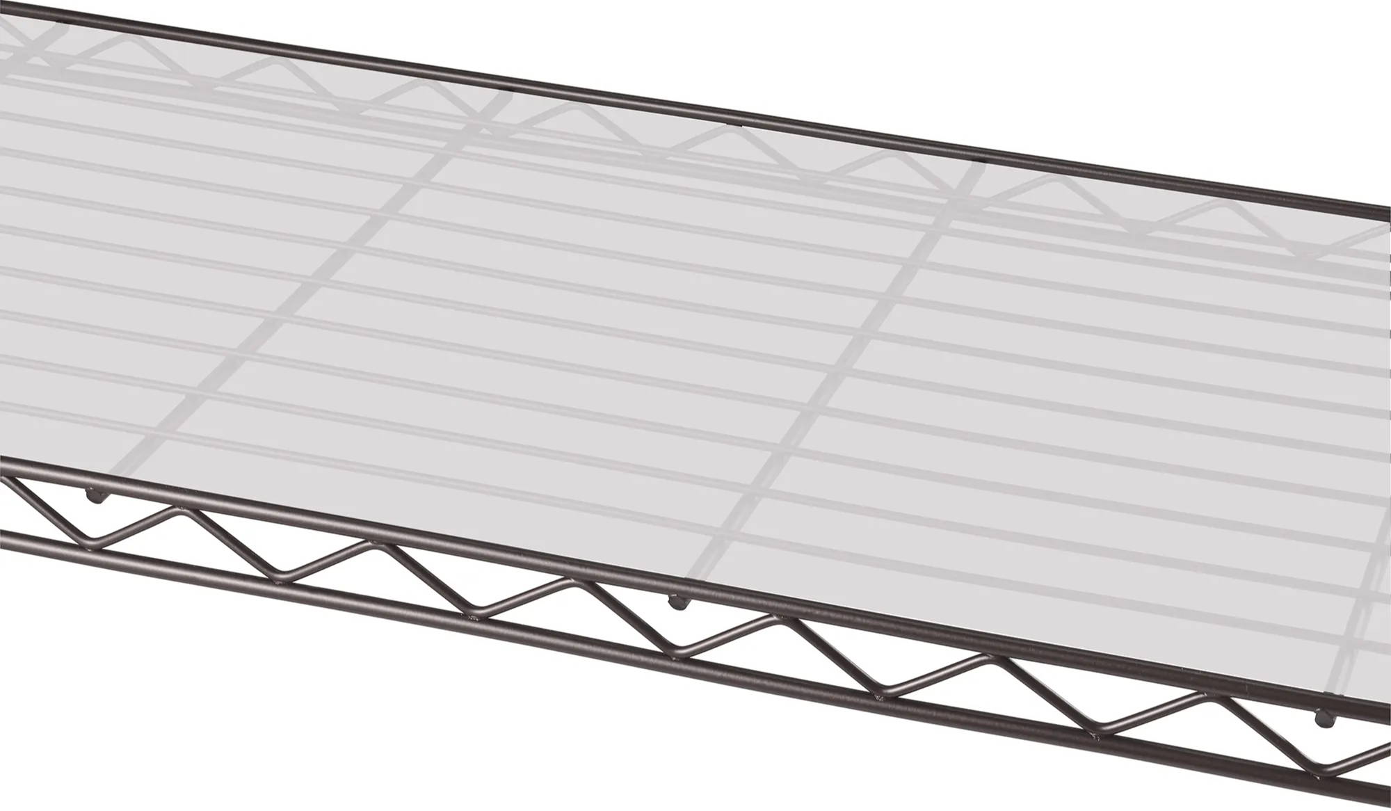 48 W x 18 D Shelf Liners for Wire Shelving in Clear Plastic