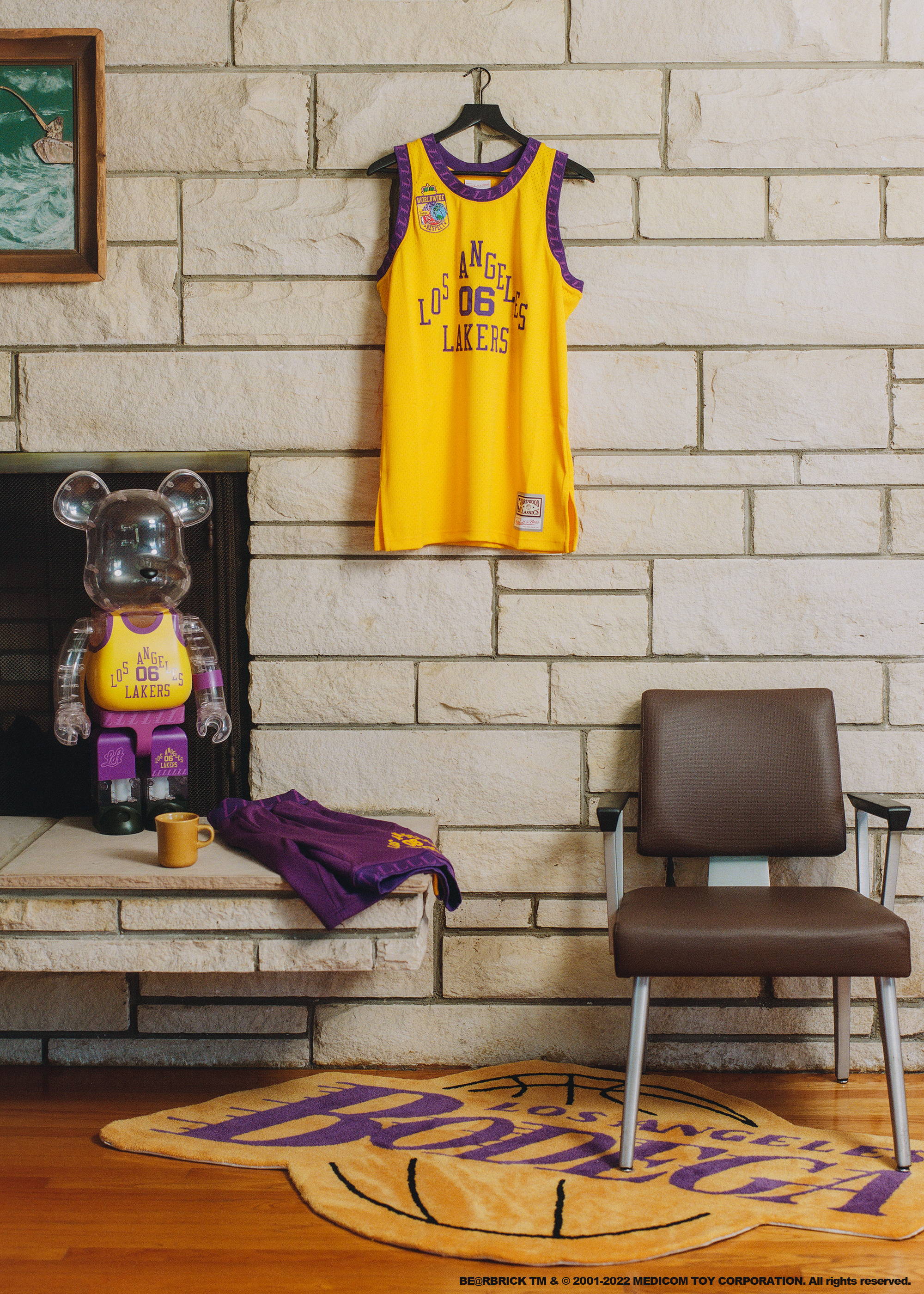 Mitchell & Ness x Bodega Worldwide Respect Lakers Jersey