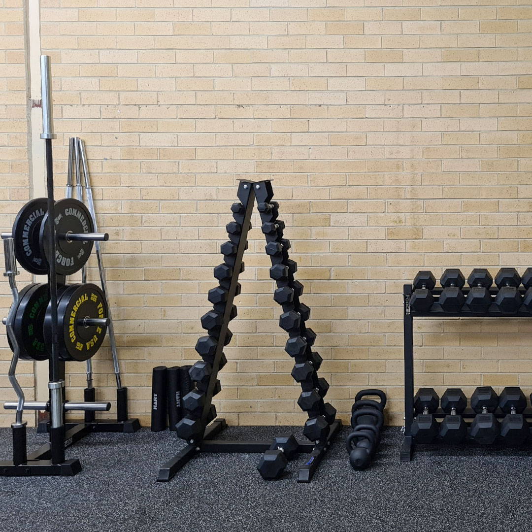 High School Gym School Fit Out  Dumbbells