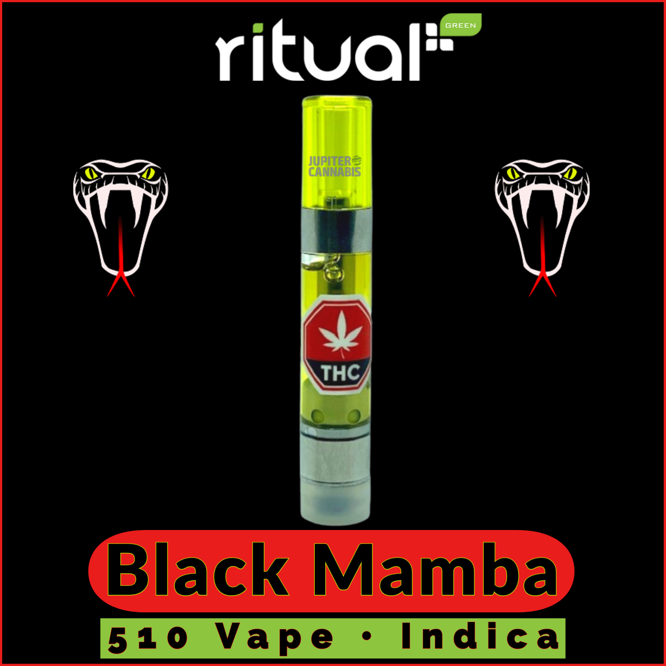 Black Mamba 510 Vape by Ritual | Jupiter Cannabis Winnipeg
