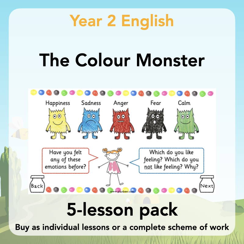 KS1 Reading Comprehension - The Colour Monster