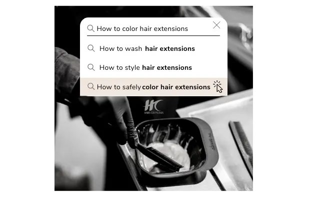 Prepare hair extensions for client appointments