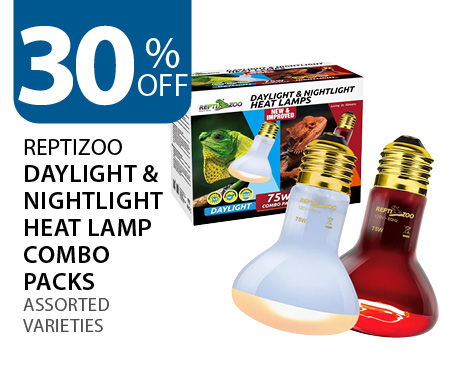30% off Repti Zoo Daylight & Nightlight Heat Lamp Combo Packs