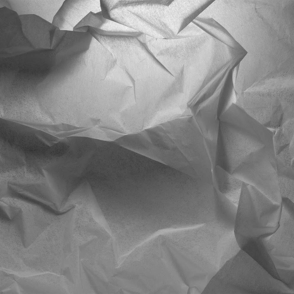 close up of white crinkled paper