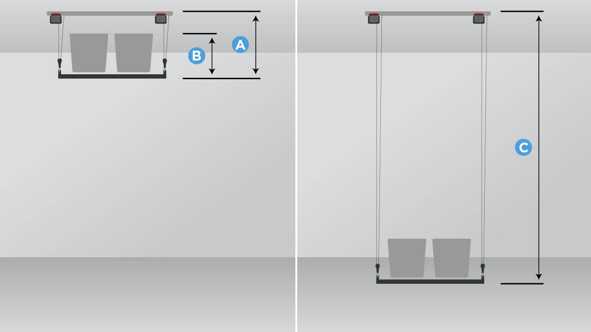 SmarterHome 4'x8' Platform Storage Lifter Garage Clearance