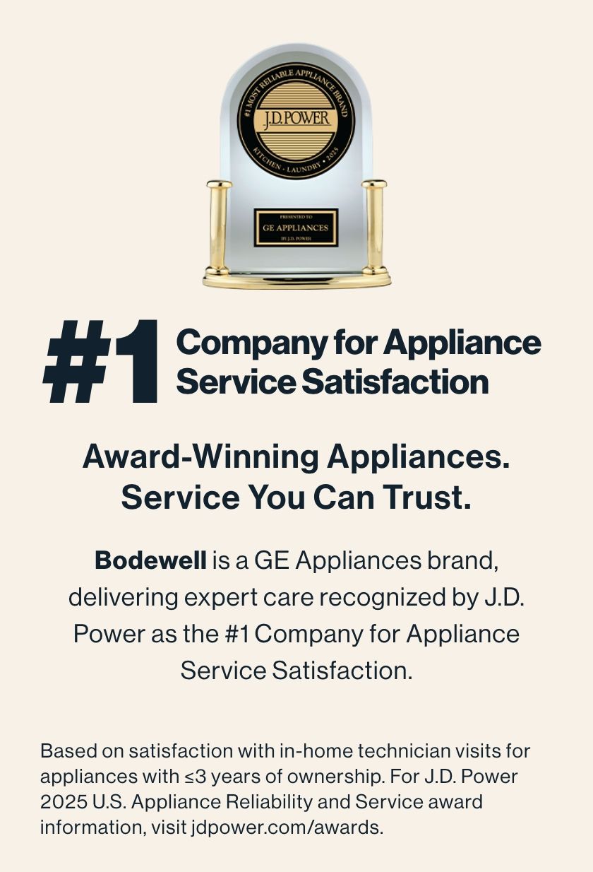 #1 Company for Appliance Service Satisfaction. Award-winning appliances. Service you can trust.