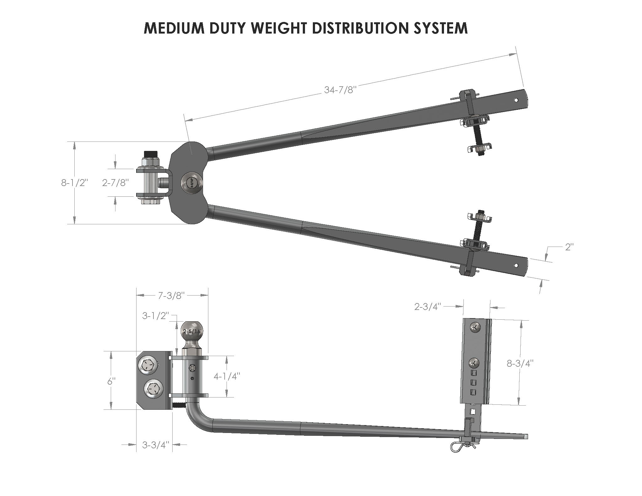BulletProof Medium Duty Weight Distribution specs
