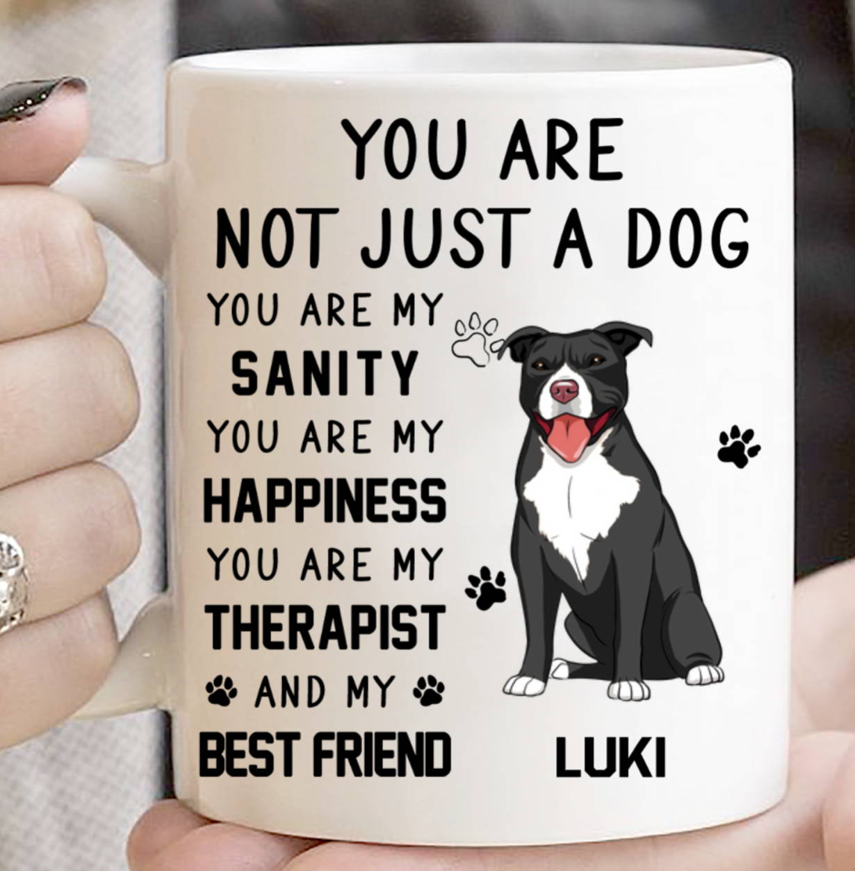 personalized coffee mug for pit bull lovers