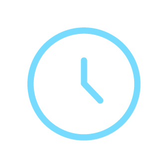 A clock representing hours