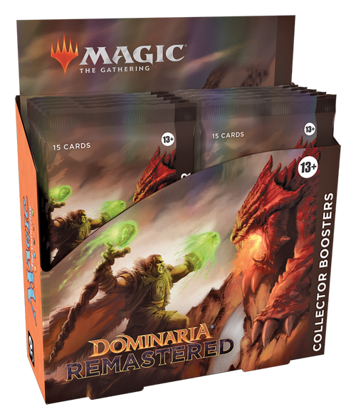 Magic: The Gathering Dominaria Remastered Collector Boosters box.