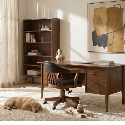 Amish Tables Wood Guide Plain Sawn White Oak Office