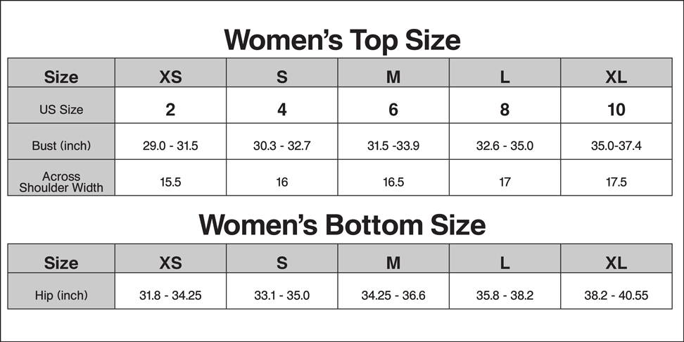 Apparel Size Chart — MUJI USA