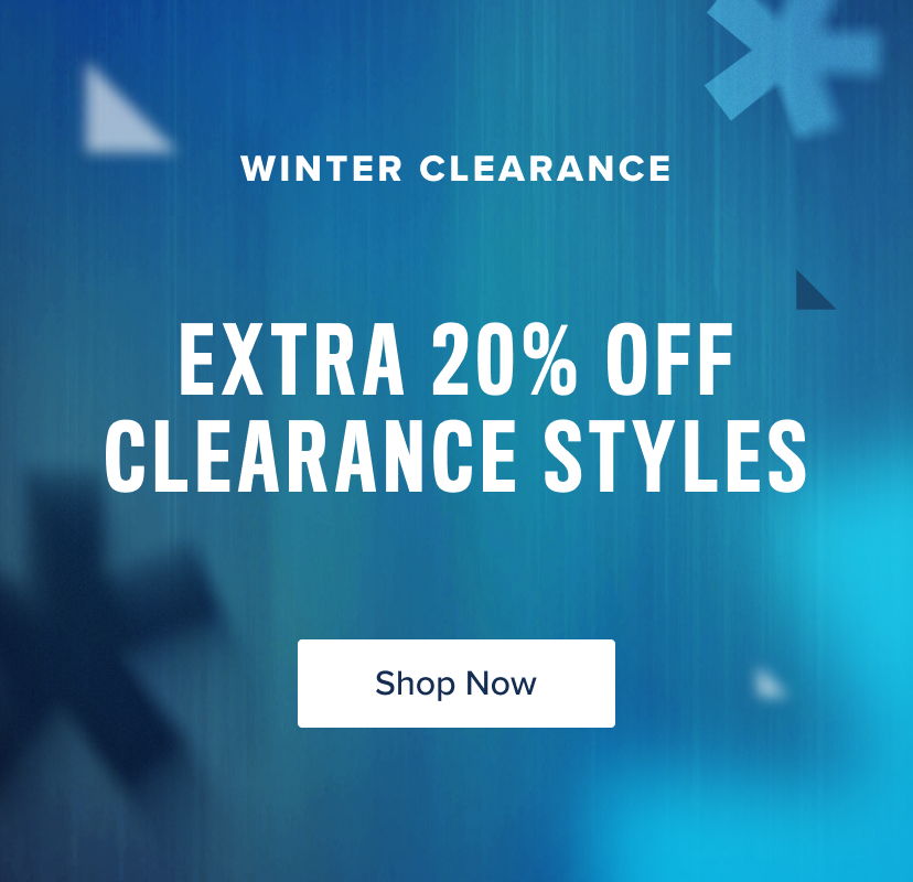 Winter clearance sale with extra 20% off clearance styles. Shop now.