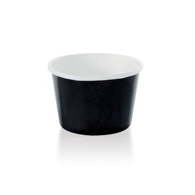50pk 4oz White Black or bamboo cups with lid Takeaway disposable