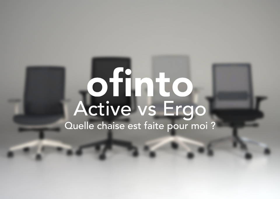 La comparaison des fauteuils de bureau ofinto : ofinto Active vs. Ergo